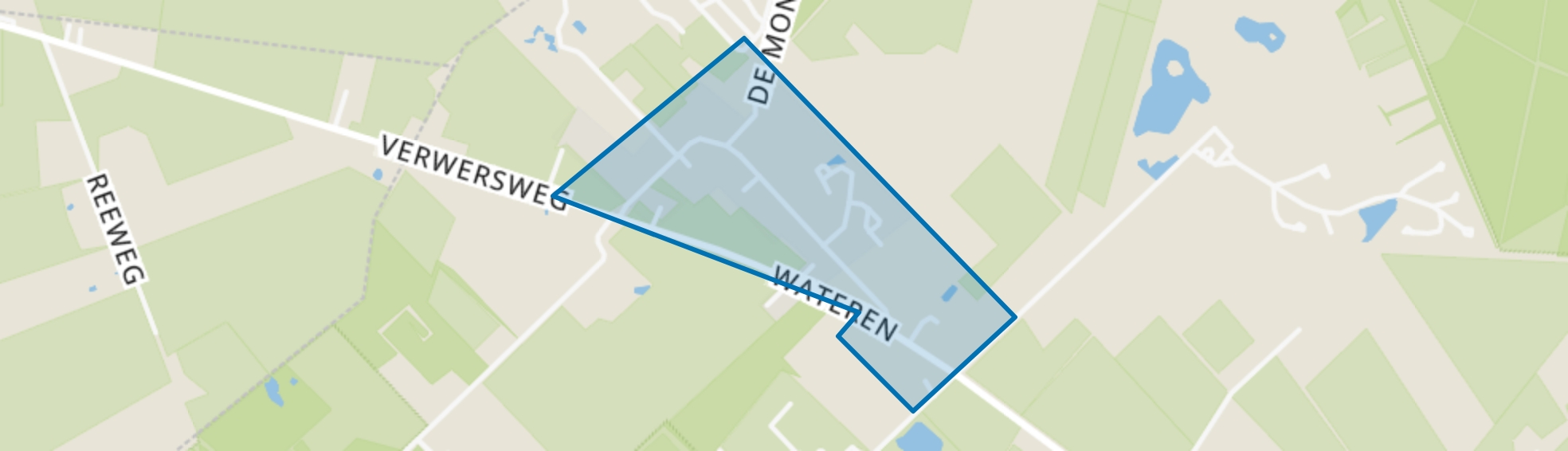 Zorgvlied, Wateren map