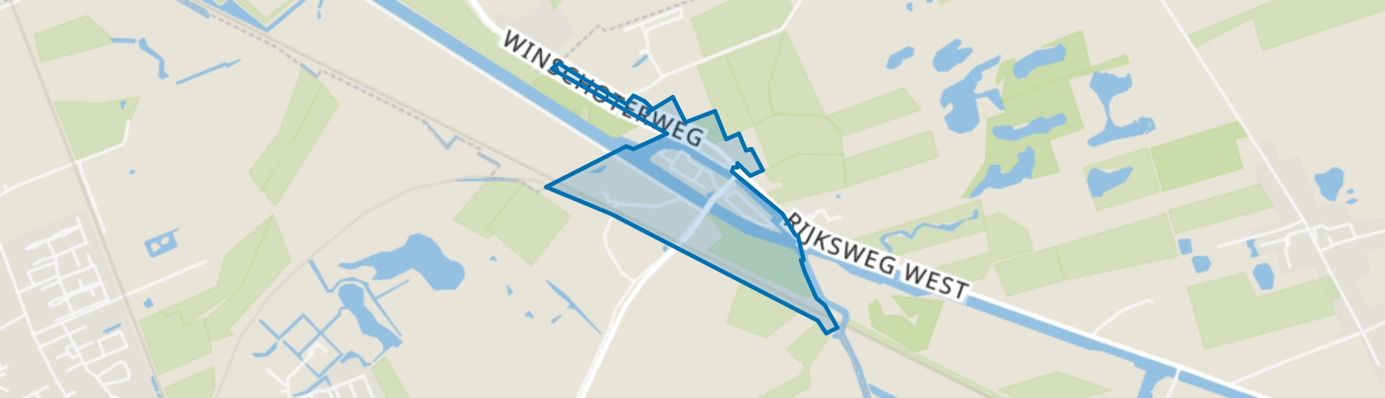Waterhuizen, Waterhuizen map