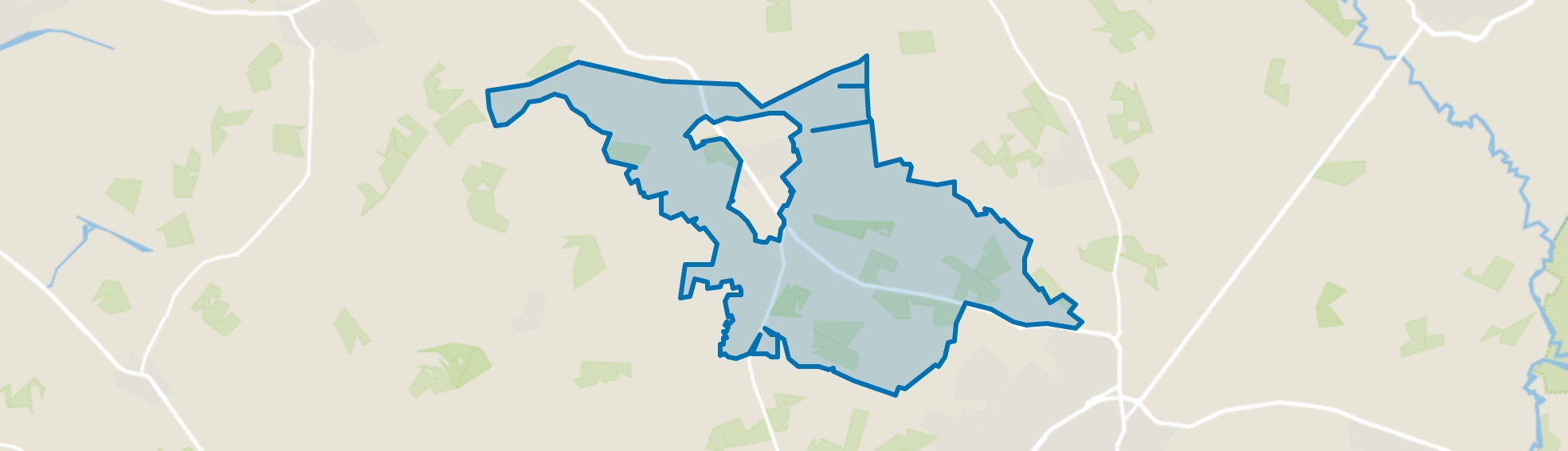 Verspreide huizen Weerselo, Weerselo map