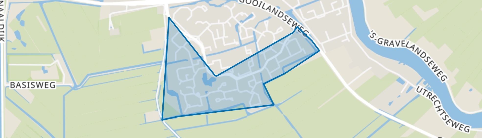 Aetsveld Zuid, Weesp map
