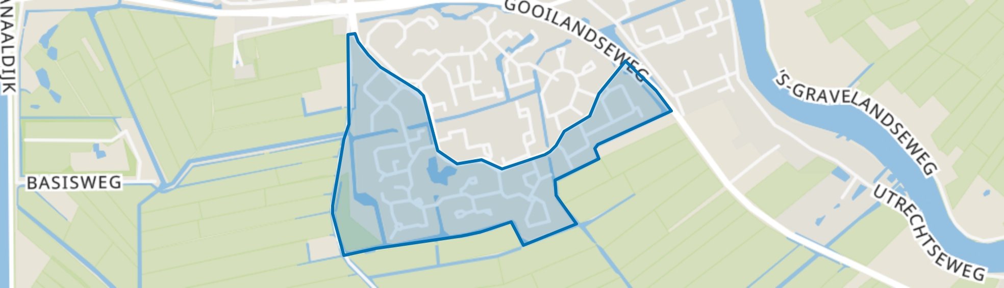 Aetsveld-Zuid, Weesp map