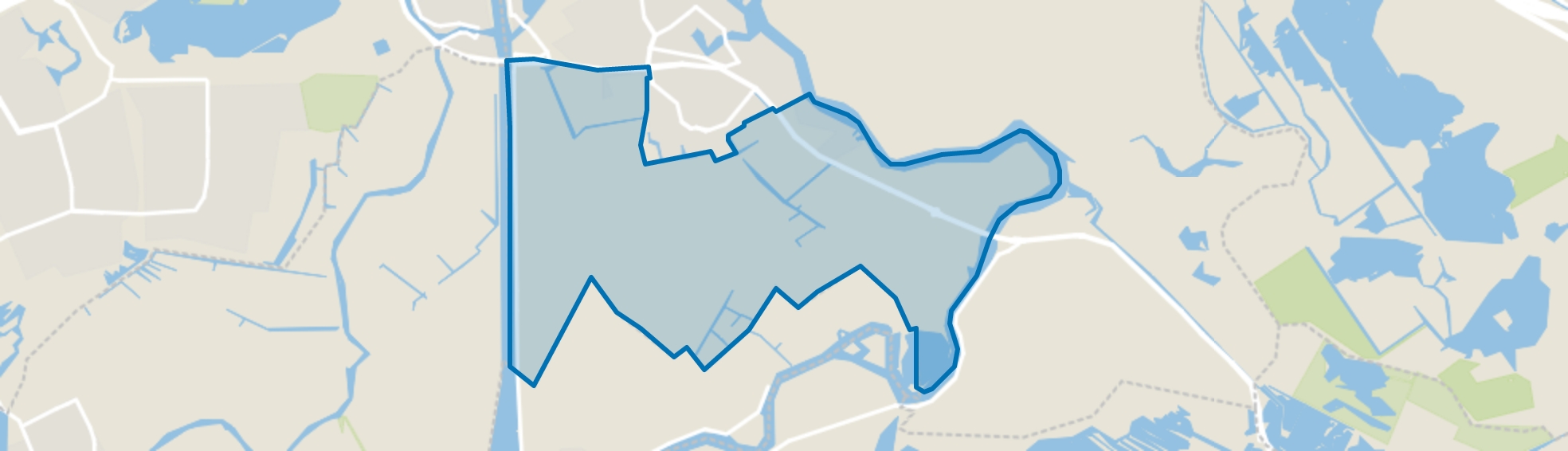 Aetsveldsepolder, Weesp map