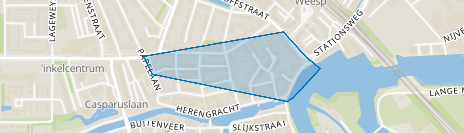 Herensingelkwartier, Weesp map