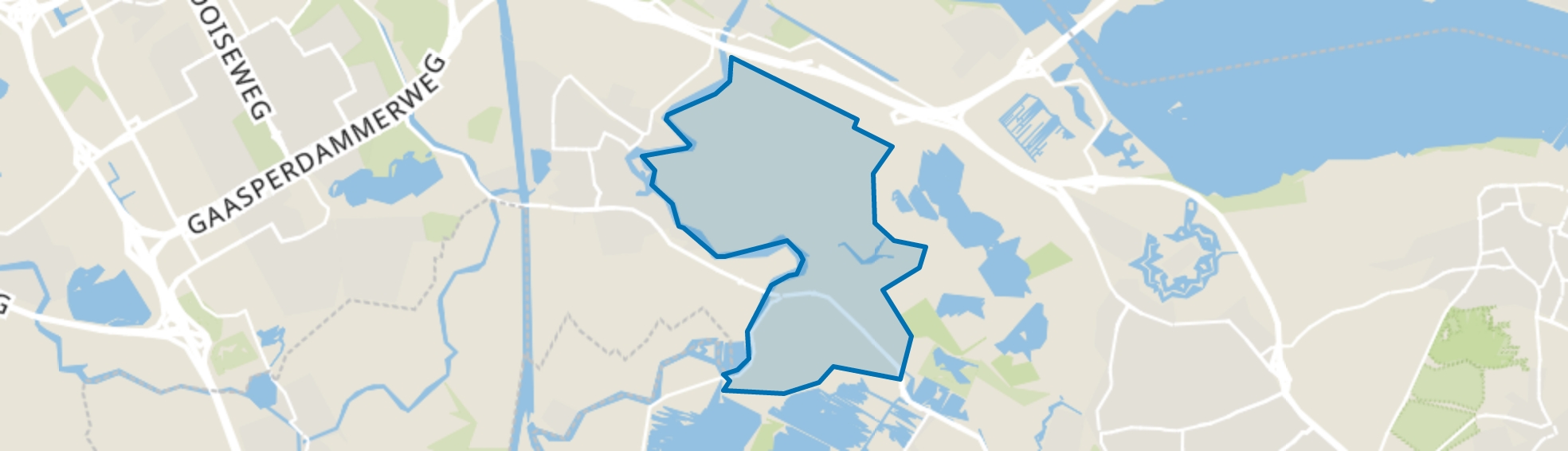 Oostelijke Vechtoever, Weesp map