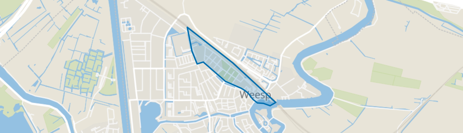 Weesp Dichtersbuurt, Weesp map