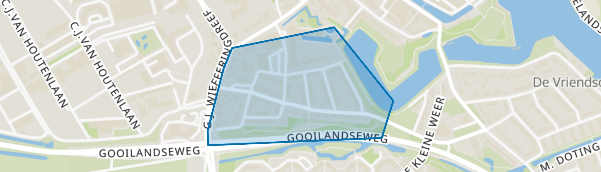 Zuid I, Weesp map