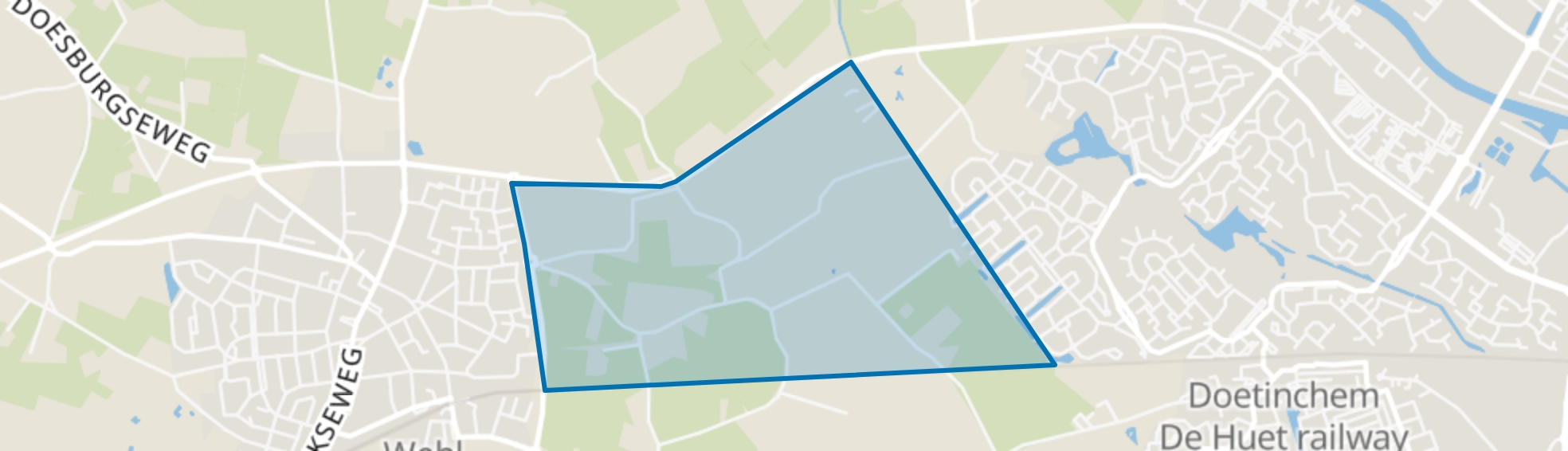 Wehl-Oost, Wehl map