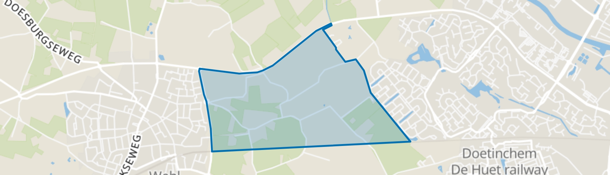 Wehl - oost, Wehl map