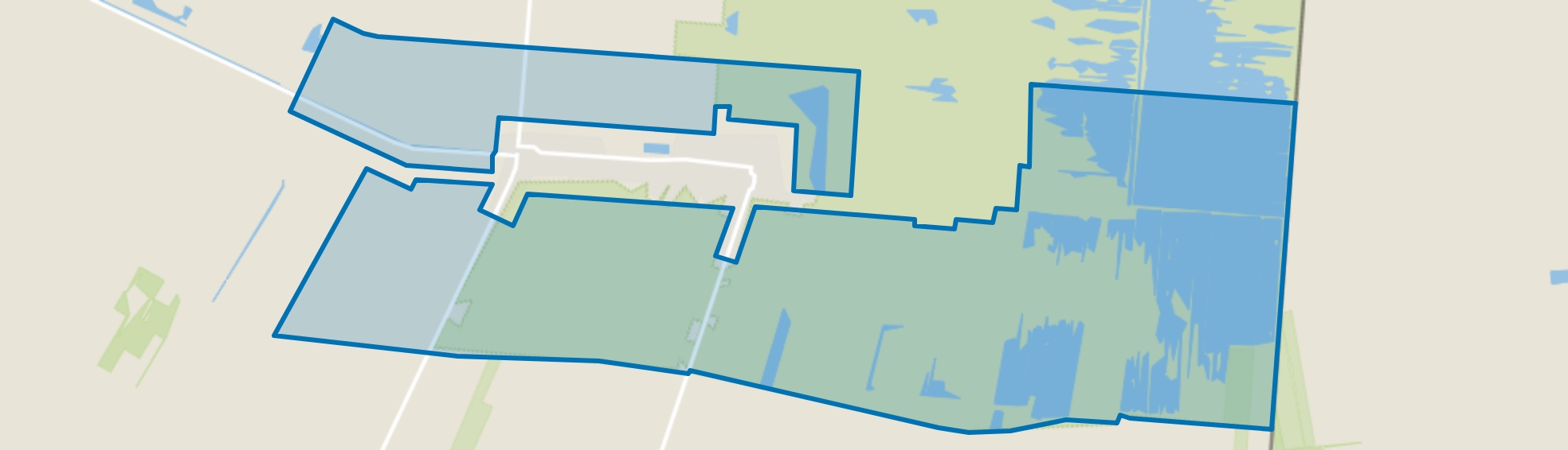 Verspreide huizen Weiteveen, Weiteveen map