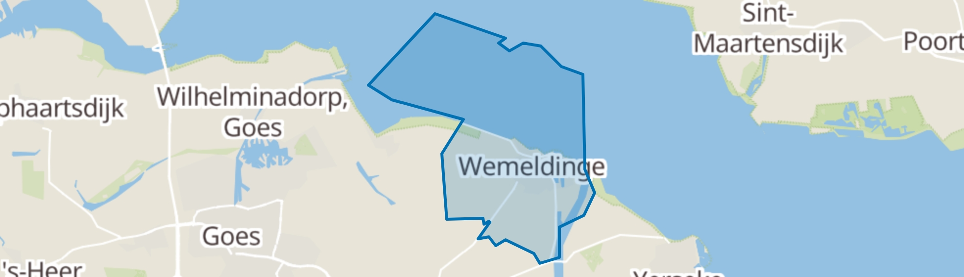Wemeldinge map