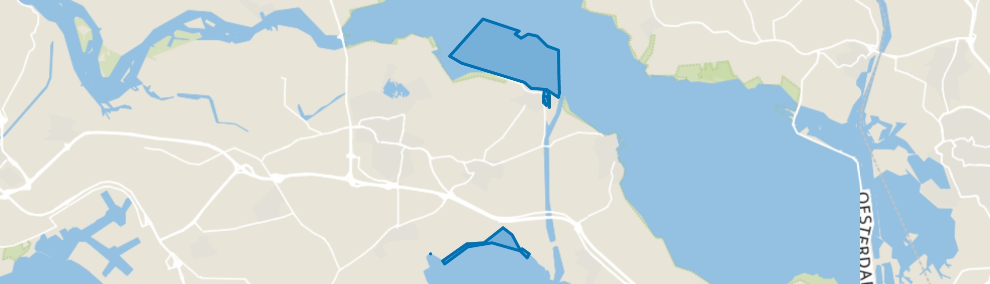 Water, Wemeldinge map