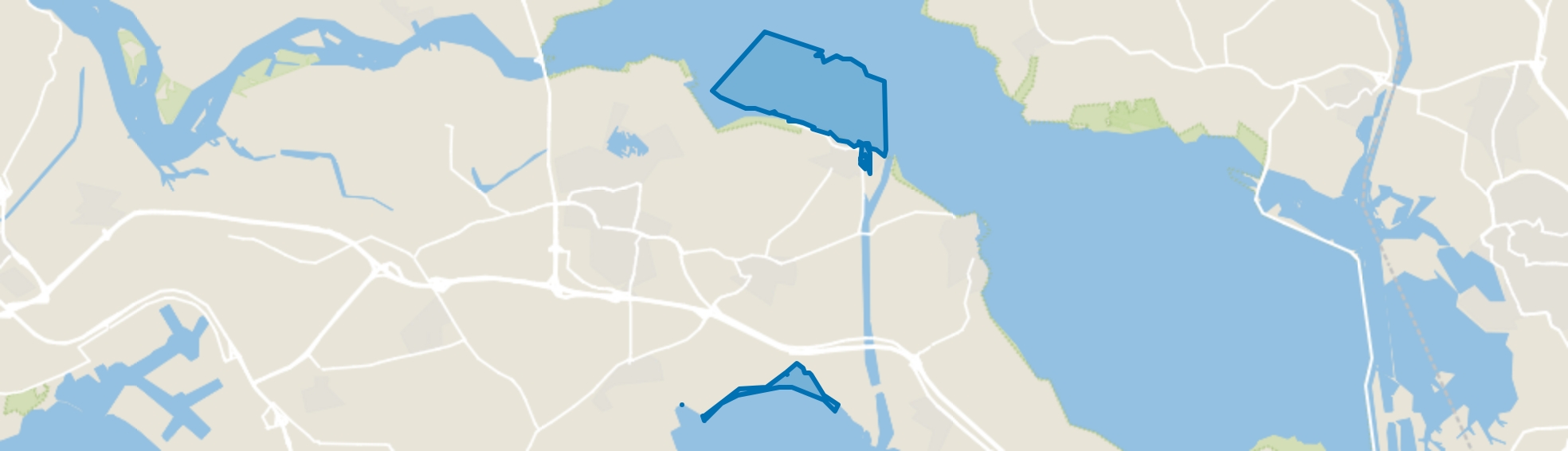 Water, Wemeldinge map