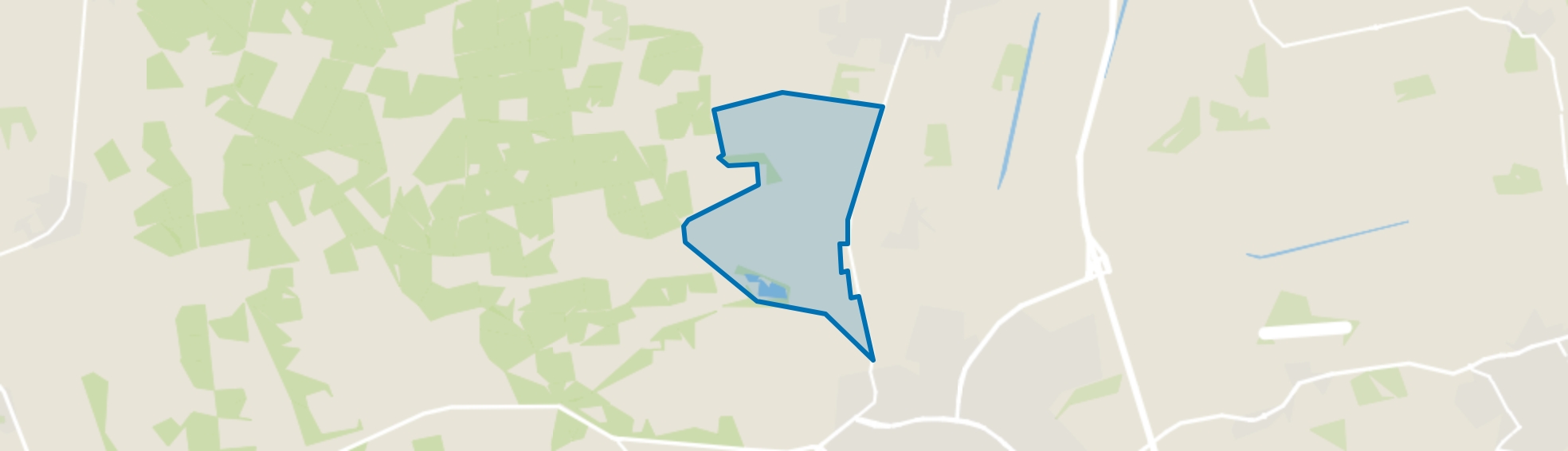 Agrarisch gebied Wiesel, Wenum Wiesel map