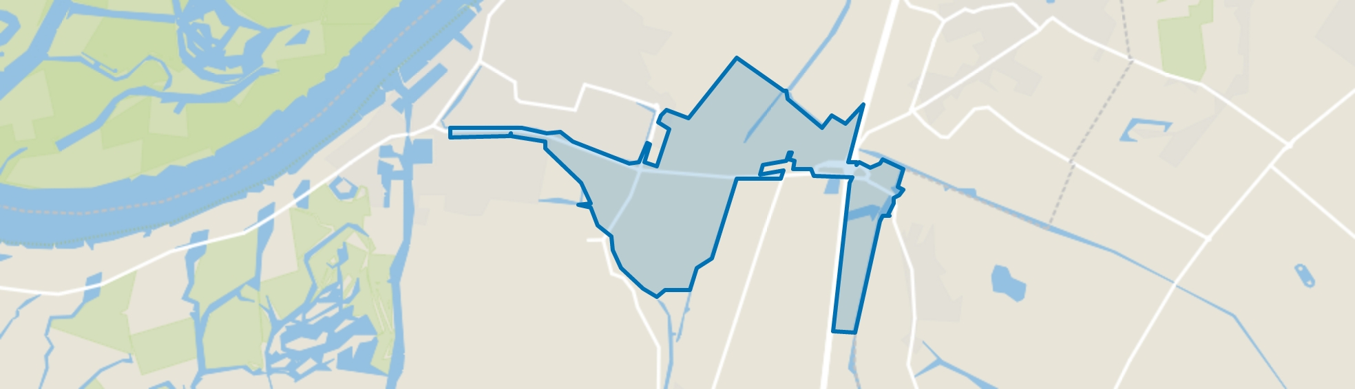 Buitengebied Werkendam zuid, Werkendam map