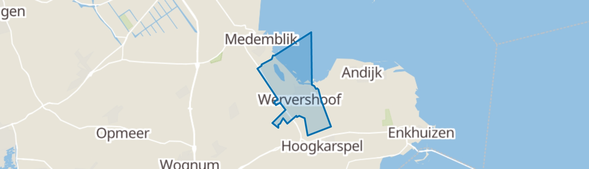 Wervershoof map