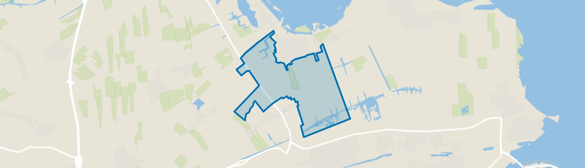 Wervershoof Buitengebied, Wervershoof map