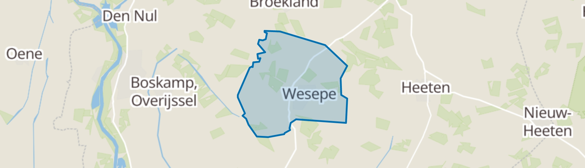 Wesepe map