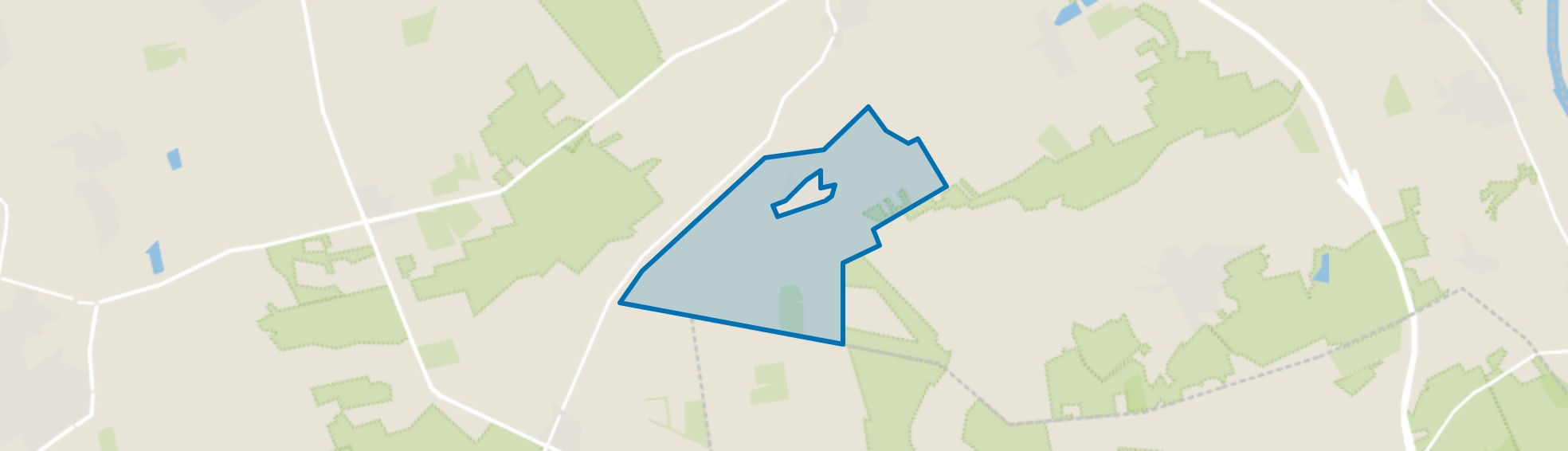 Verspreide huizen Westerbeek, Westerbeek map