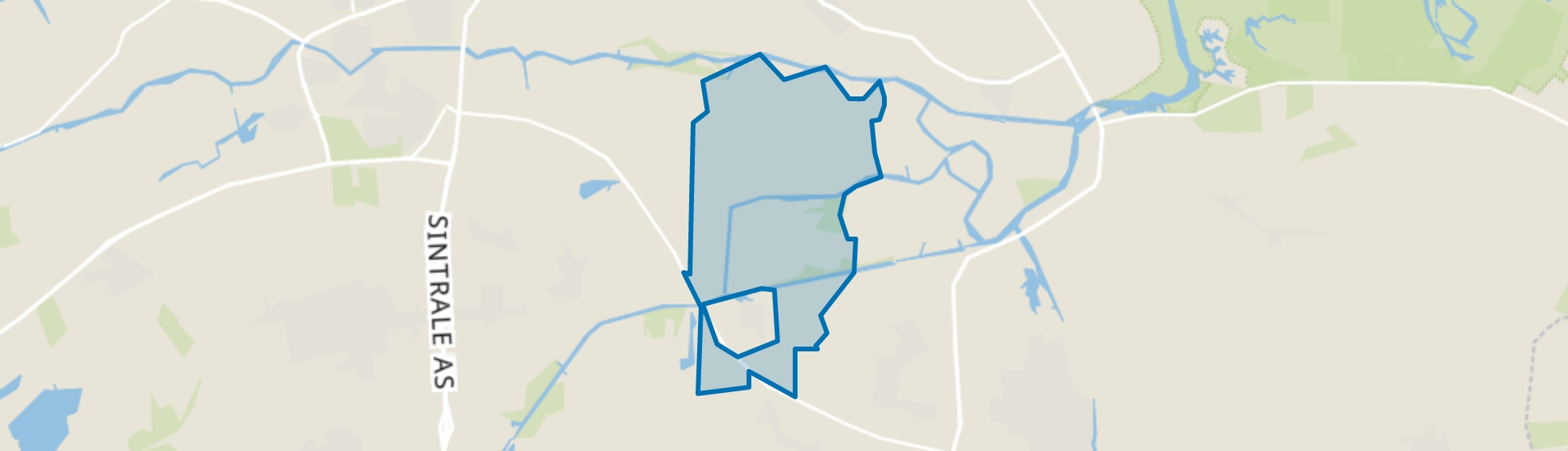 Verspreide huizen Westergeest, Westergeest map