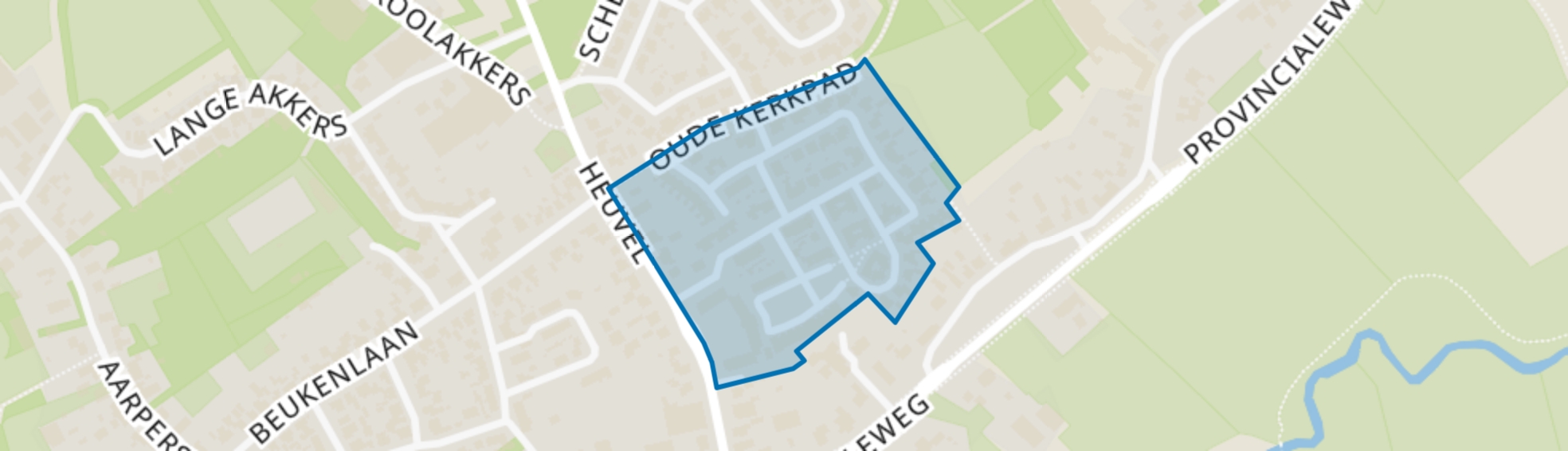 Aan de Heerstraat e.o., Westerhoven map