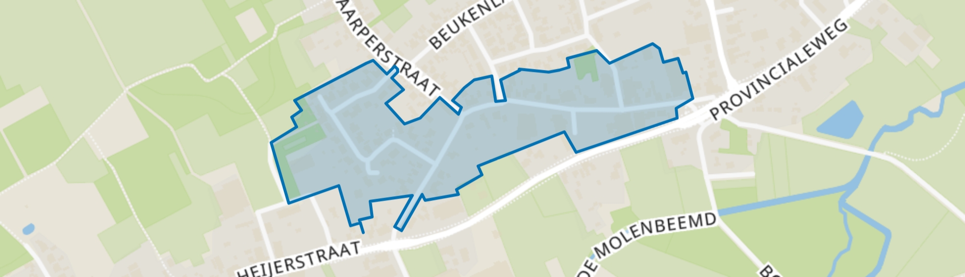 Dorpsstraat e.o., Westerhoven map