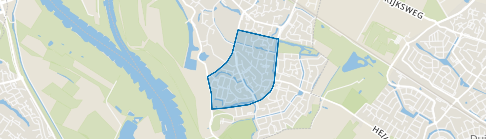 Westervoort-Lange Maat en Hoogeind, Westervoort map