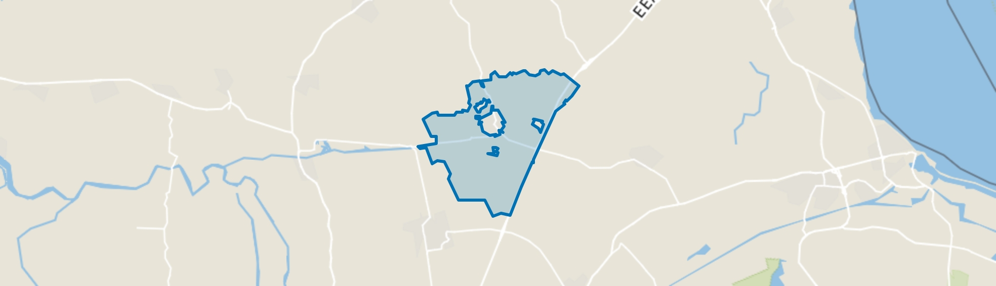 Buitengebied Noord-Middelstum, Westerwijtwerd map