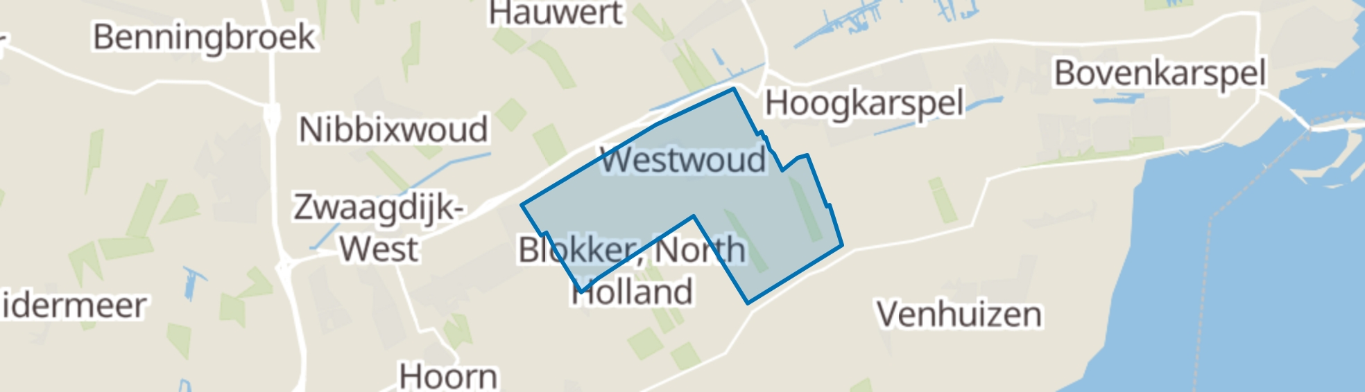 Westwoud map