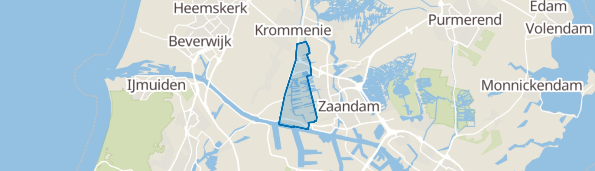 Westzaan map