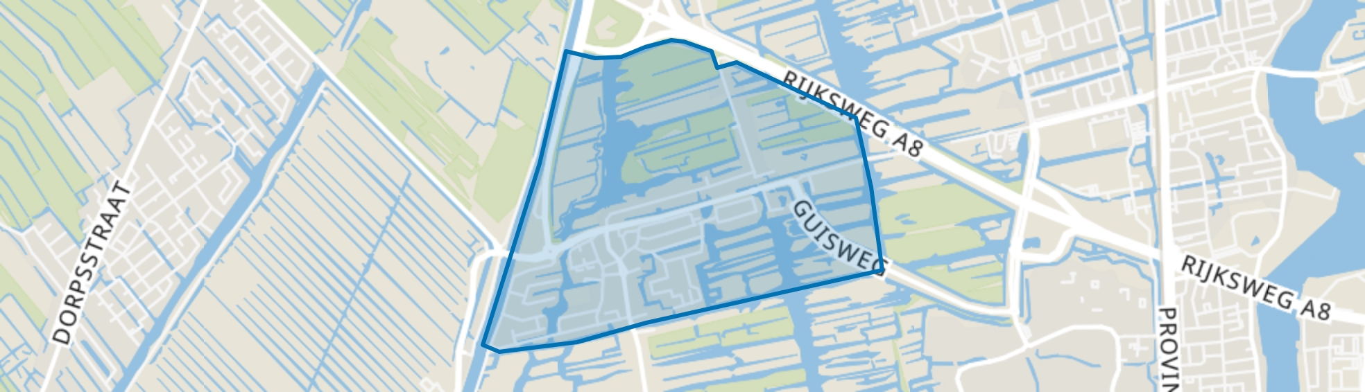 Westzaan Noord, Westzaan map