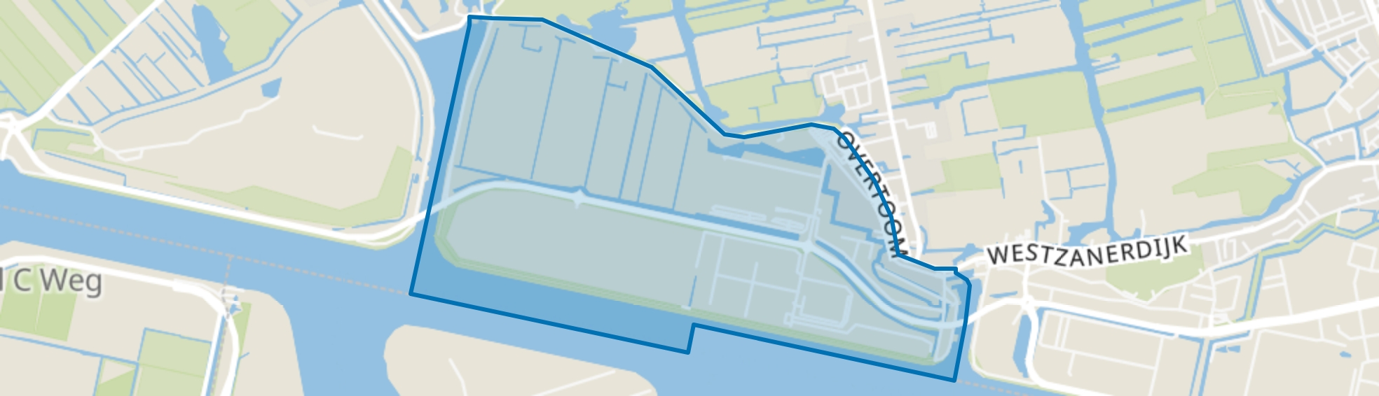 Westzanerpolder, Westzaan map