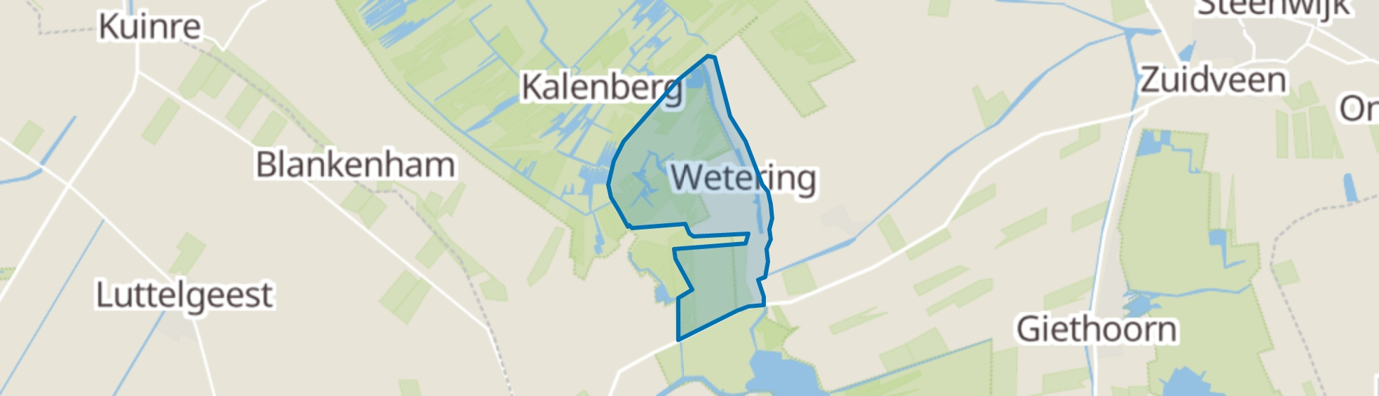 Wetering map