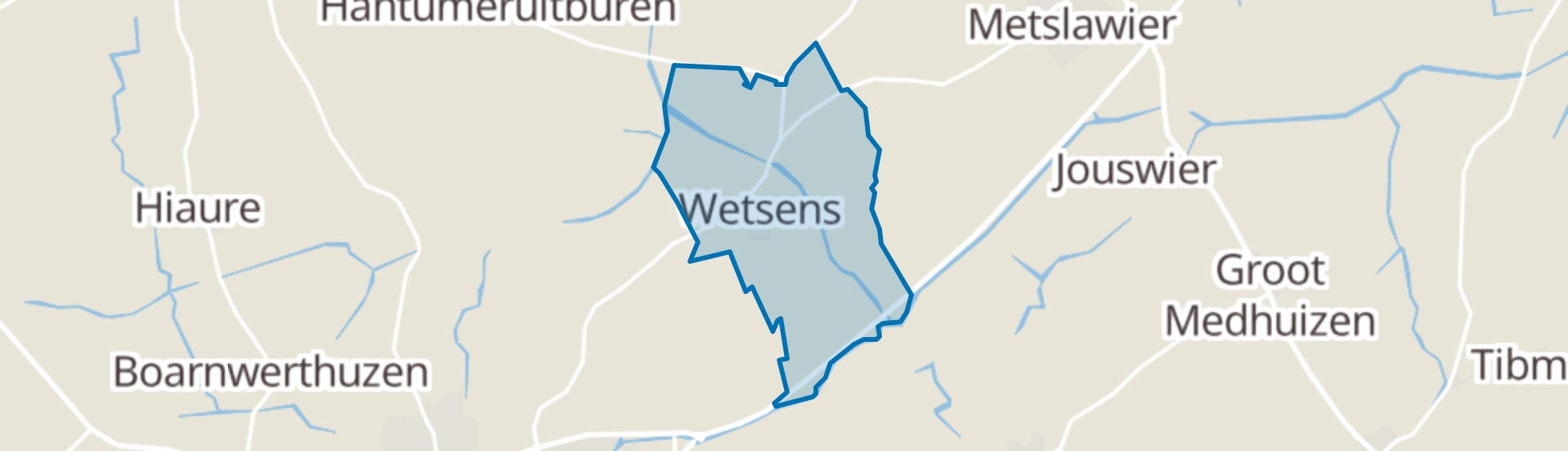 Wetsens map