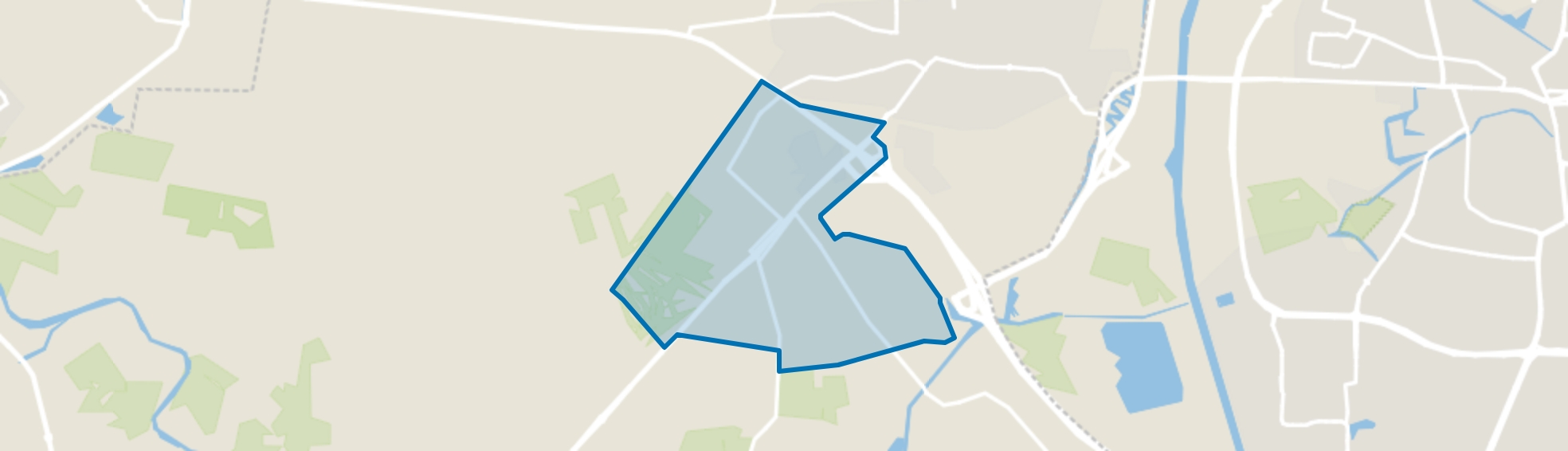 Verspreide huizen Huurne I, Wierden map