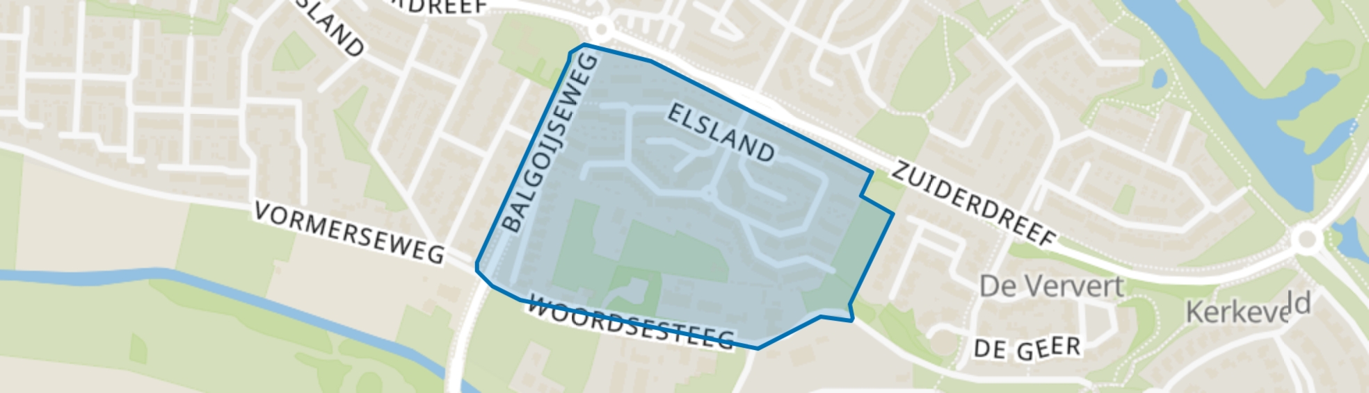 Elsland, Wijchen map