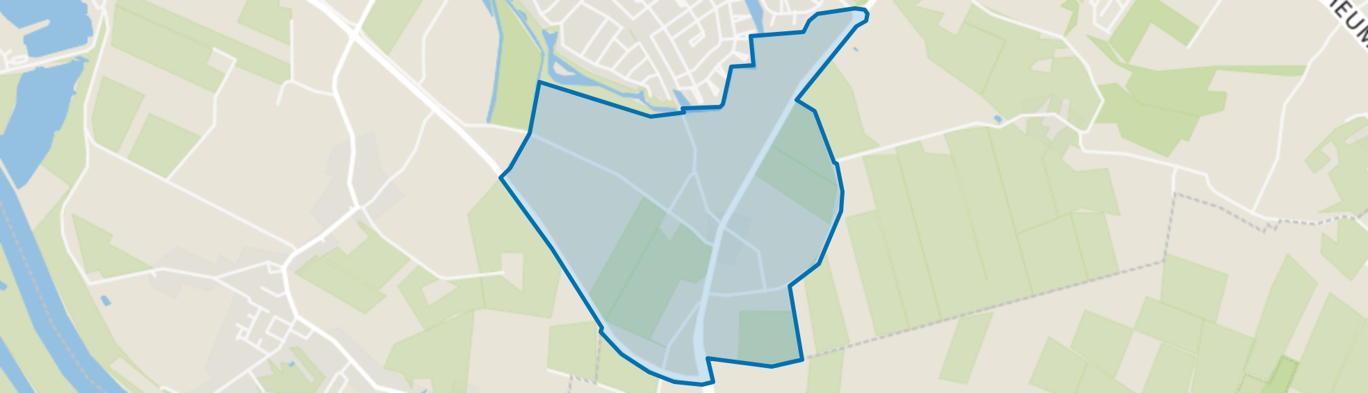 Verspreide huizen Lunen, Wijchen map