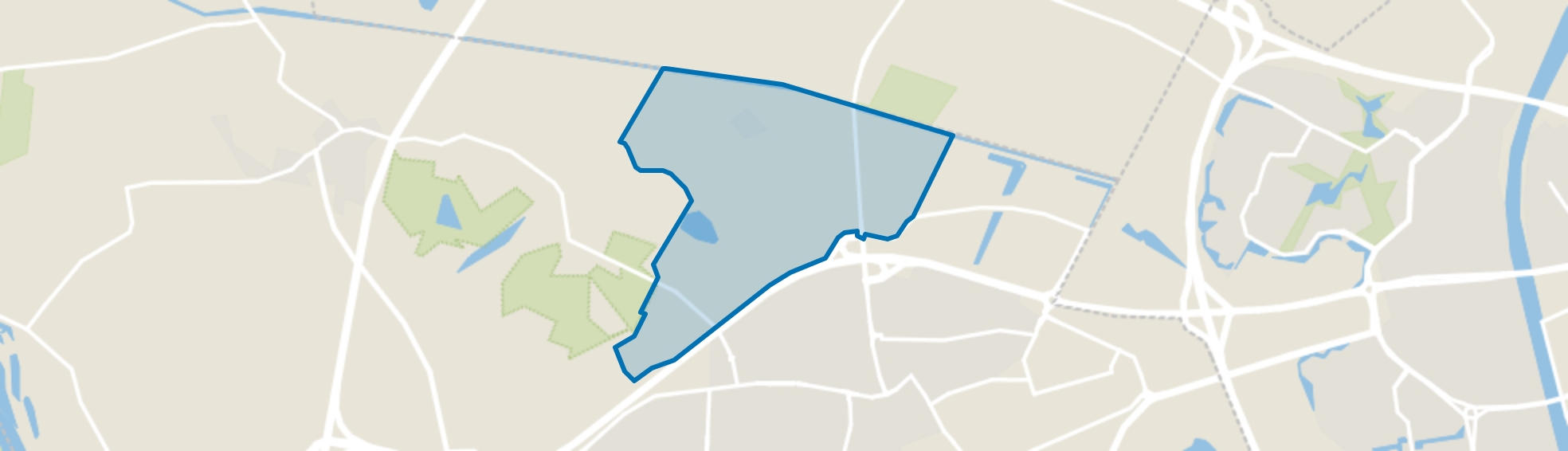 Verspreide huizen wezel, Wijchen map