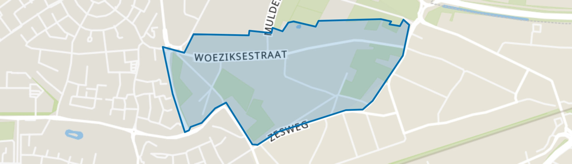 Verspreide huizen Woezik, Wijchen map