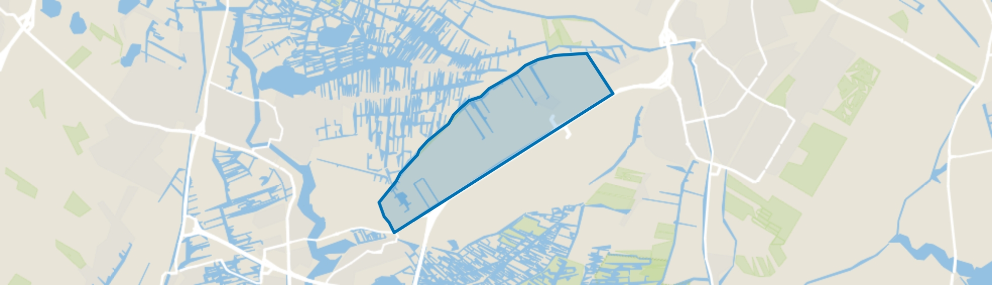 Verspreide huizen ten noorden van De Middentocht, Wijdewormer map