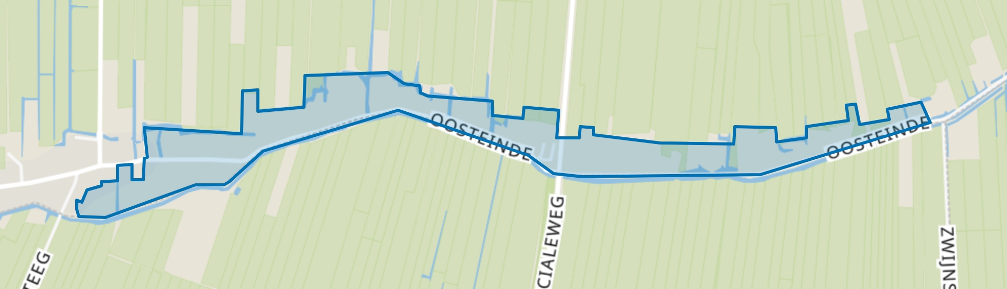 Lintbebouwing-Oost, Wijngaarden map