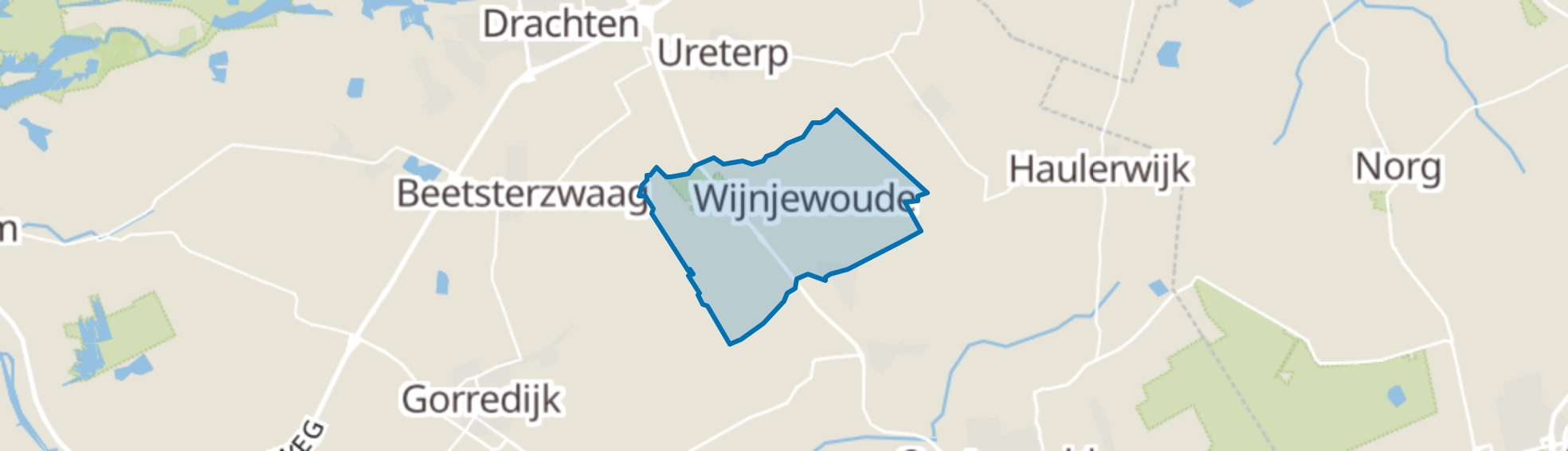 Wijnjewoude map