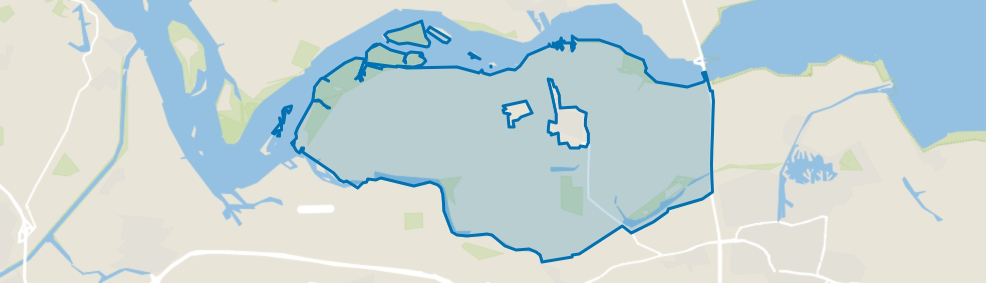 Verspreide huizen Wolphaartsdijk, Wilhelminadorp map