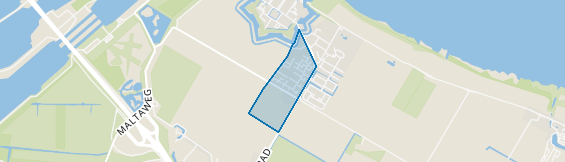 Noordlangeweg, Willemstad map