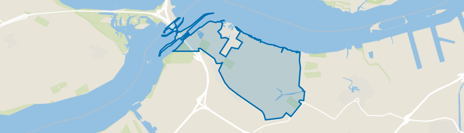 Verspreide huizen Willemstad, Willemstad map