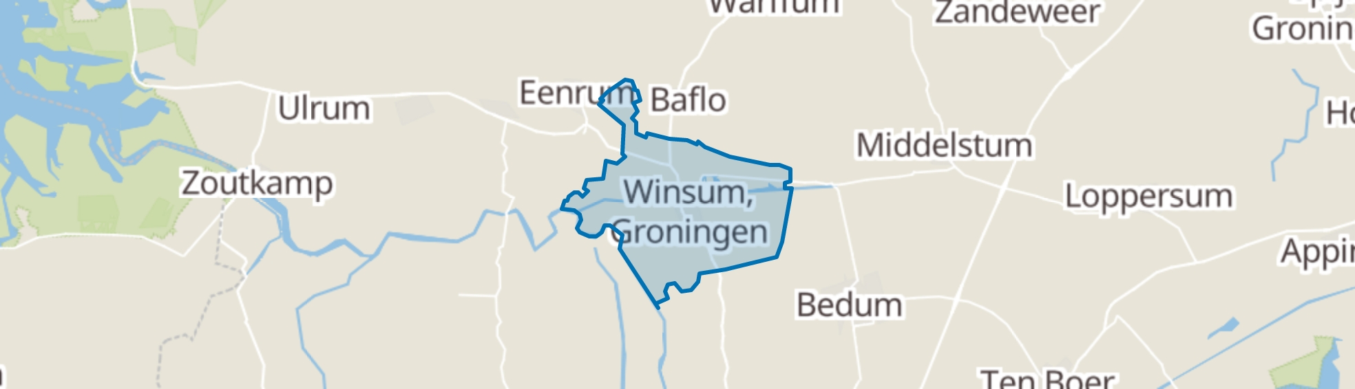 Winsum (GR) map