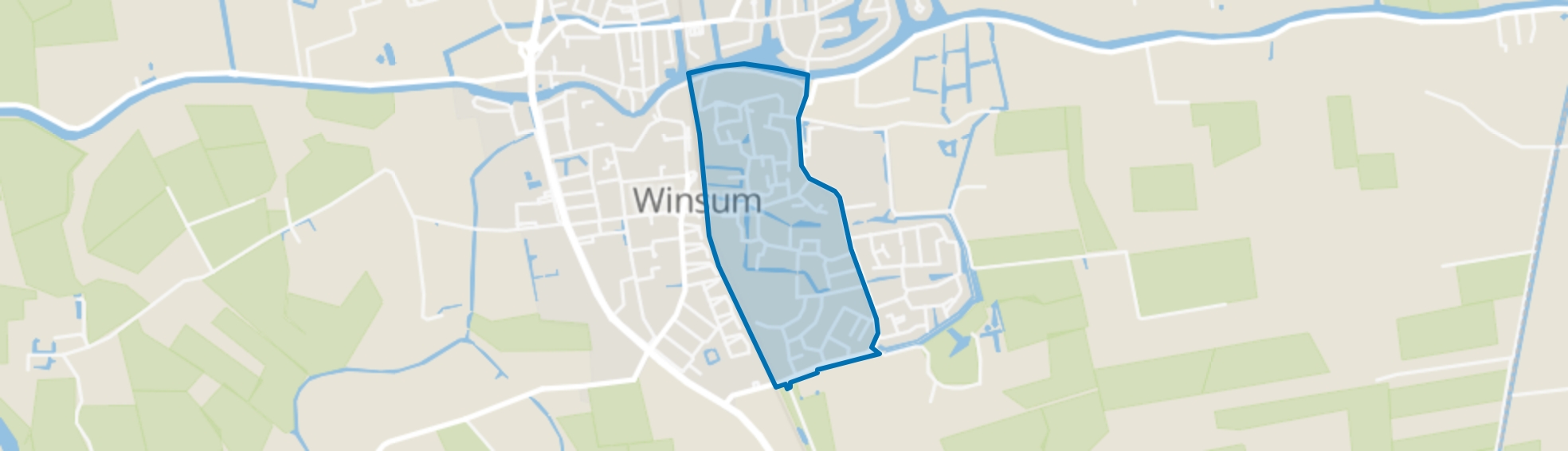 Winsum Midden, Winsum (GR) map