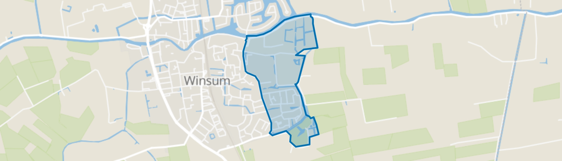 Winsum Zuid - Oost, Winsum (GR) map