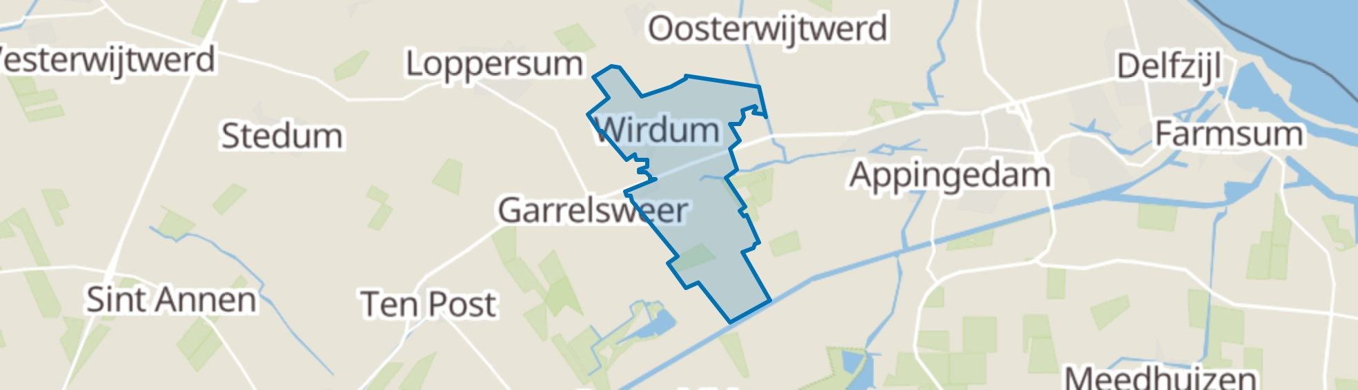 Wirdum (GR) map