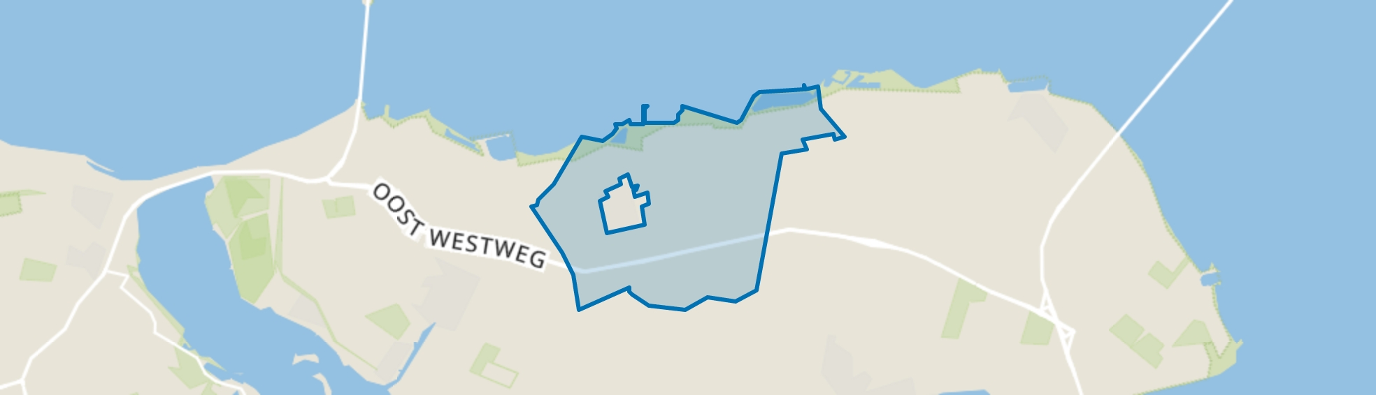 Verspreide huizen Wissenkerke, Wissenkerke map