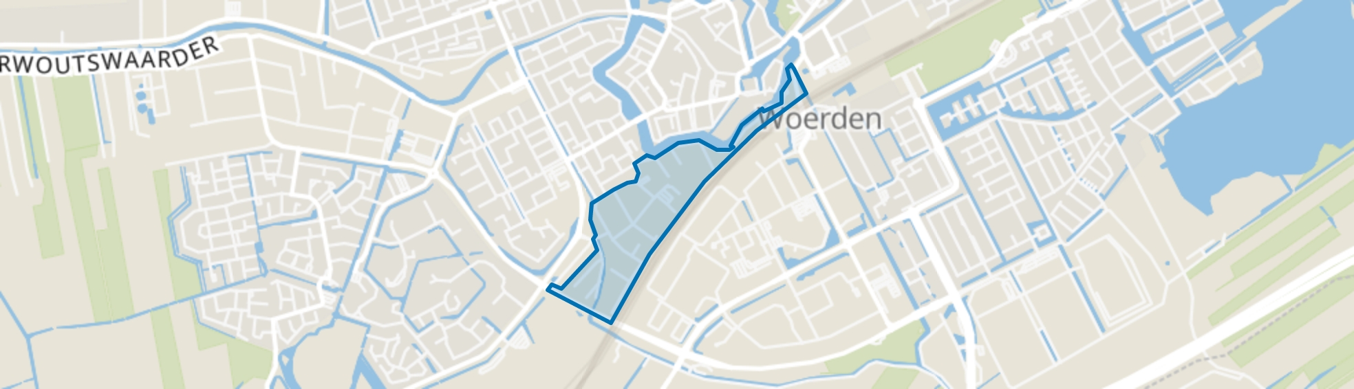 Bedrijventerrein Honthorst, Woerden map